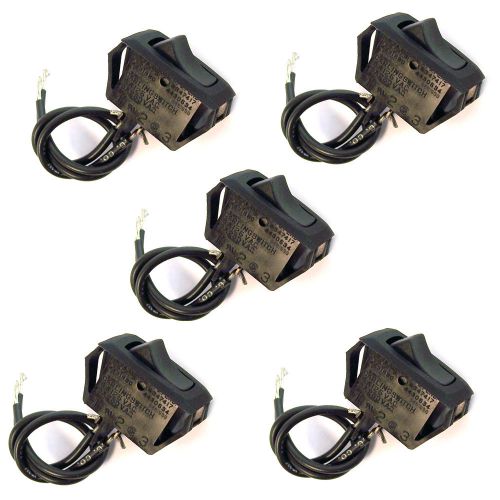 Lot of 5 carlingswitch black rocker switch 16a 125v for sale