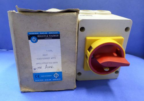 KRAUS &amp; NAIMER ROTARY SWITCH  KG41 K301/USA001 NIB