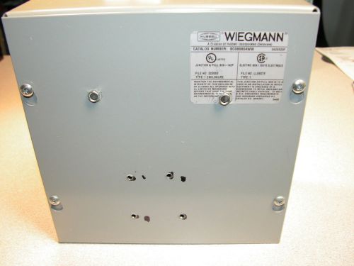 HUBBELL WIEGMANN ENCLOSURE ELECTRIC BOX - 8&#034; X 4 1/2&#034; X 8&#034; CATALOG # SC080804WW