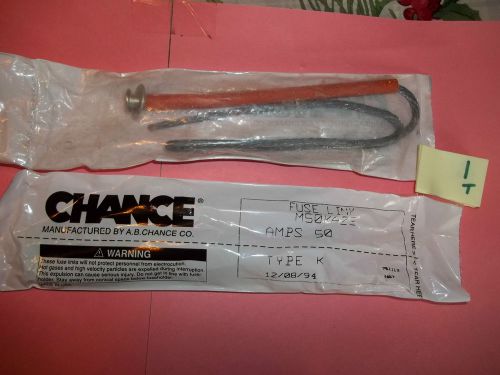 NEW IN PKG AB CHANCE FUSE LINK M50KA23 50AMPS TYPE K  (224-2)