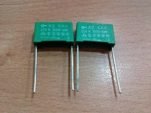 X2 CAP Polypropylene Safety Capacitor 104K 300VAC P:15MM 10PCS/LOT