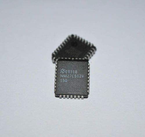 OTP NM27C512V-150 512Kbit 120ns 32-pin NSC PLCC EPROM 27C512 NOS!