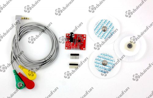 Single lead ad8232 heart rate monitor kit  arduino compatible for sale