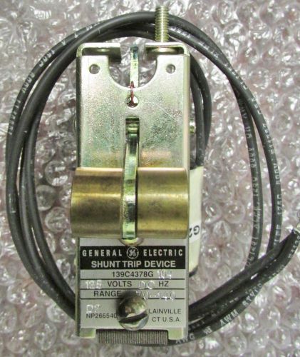 General Electric GE Shunt Trip Magna Blast Power Breaker 125V DC 139C4378G104