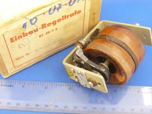 VARIABLE TRANSFORMER RT 30-1E  0 to 30V @ 1A A60G / NOS / Germany