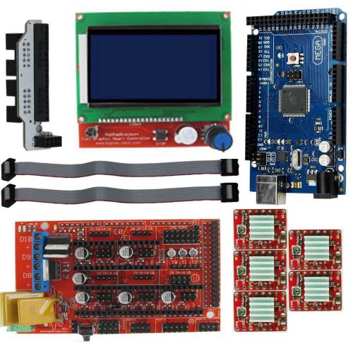 Ramps 1.4 kit + mega 2560 + 5pcs a4988 + lcd 12864 display for 3d printer reprap for sale