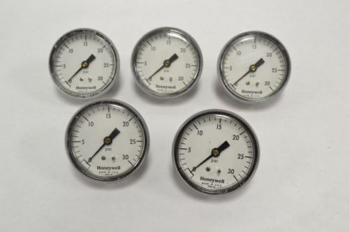 LOT 5 HONEYWELL 804191B PRESSURE GAUGE 0-30PSI 1/8IN NPT B215231