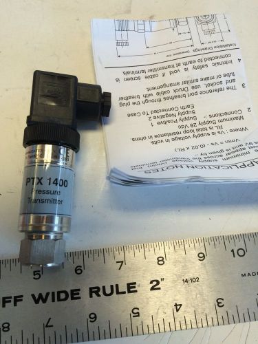 NEW DRUCK PTX 1400 PRESSURE TRANSMITTER,NPT: 1/4&#034; 600mbar g, 4-20mA, 9-28VDC BP