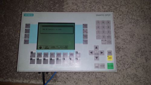 SIEMENS OP 27 6AV3627-1JK00-0AX0 OPERATOR PANEL