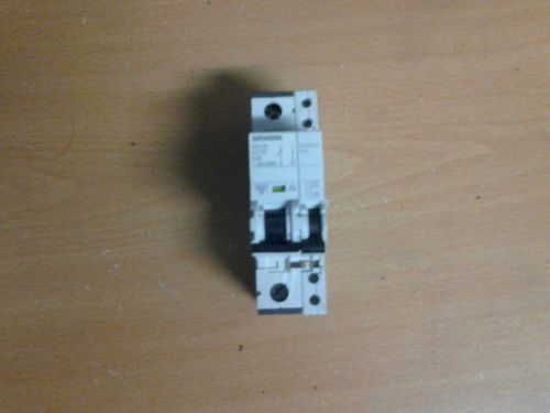 Siemens 5SY61 MCB C6 Circuit Breaker w/5ST3010 Aux Circuit Sw.