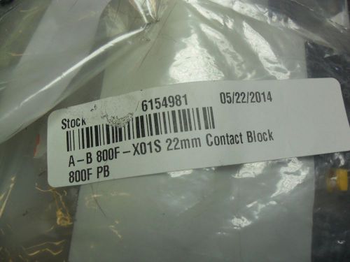 QTY 9 -  Allen-Bradley 800F-X01S Ser A  Contact Block   New FREE SHIP