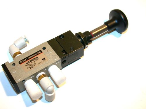 SMC MECHANICAL SWITCH 3 PORT AIR VALVE VZM550 -FREE SHIPPING