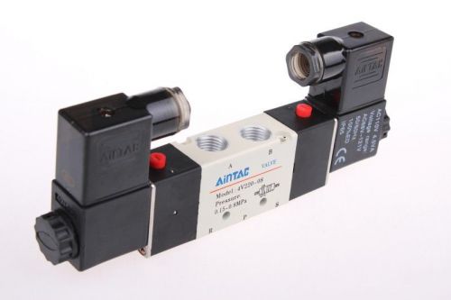 4v220-08 ac 220v solenoid air valve 5port 2position for sale