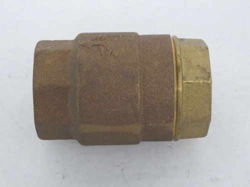 WATTS 1-1/4 IN NPT BRONZE 400 THREADED HORIZONTAL LIFT CHECK VALVE B380099