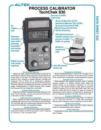 Altek 830 Multi-Function Calibrator