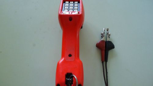 HARRIS FLUKE TS21 BUTT SET TELEPHONE LINE TESTER WITH TEST CORD