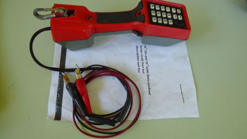 NICE FLUKE HARRIS TS22L  BUTT SET TELEPHONE TESTER ABN LEADS MANUAL WARRANTY