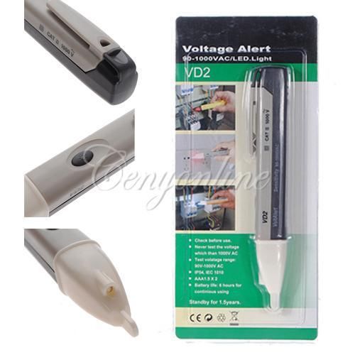 AC Non-Contact Electric Voltage Power Detector Alert Sensor Tester Pen 90~1000V
