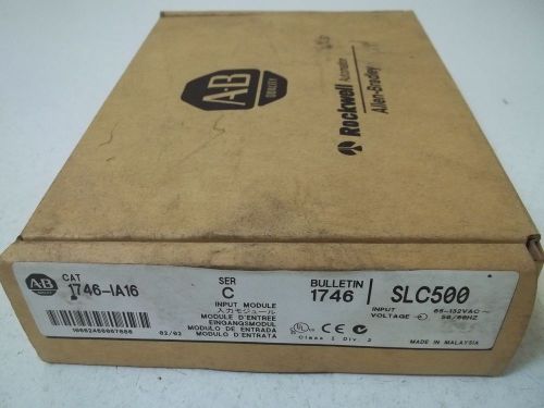 ALLEN BRADLEY 1746-IA16 SER.C INPUT MODULE *NEW IN A BOX*