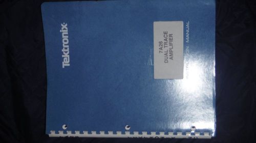 tektronix  7A26 dual trace amplifier Inst. manual