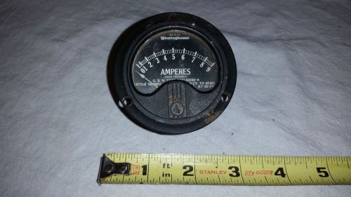 Westinghouse USN Ham Radio Frequency Amperes 0 - 9 Panel Meter NT-33 Steampunk