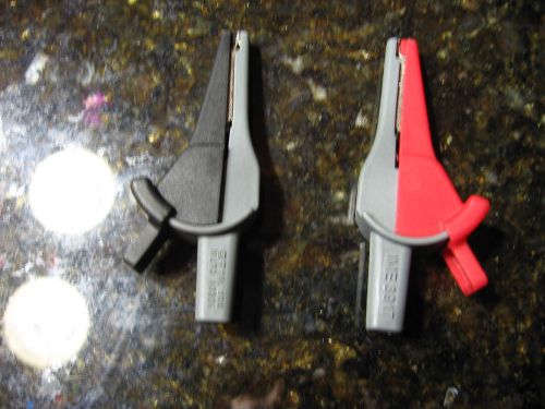 Genuine fluke alligator clips red green black cat iii 1000v max 16a new for sale