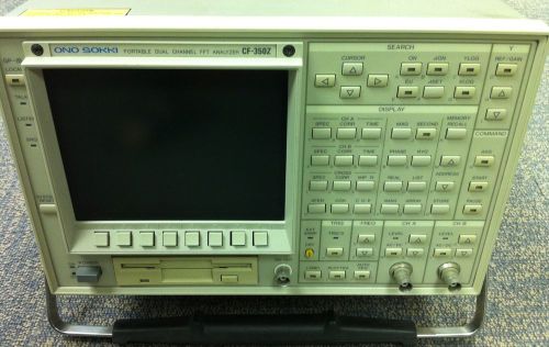 Ono Sokki CF-350Z Portable Dual Channel FFT Analyzer 40KHz - Working