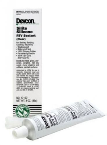 NEW Devcon 3-Oz Tube Silite Rtvclear Silic  17100