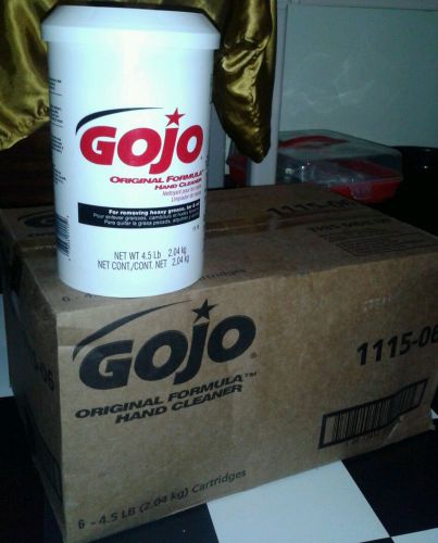 6ea GOJO 1115-06 4.5LB ORIGINAL HAND CLEANER CARTRIDGE