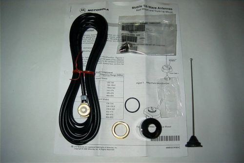 Qty 5 motorola  1/4  wave uhf 450-470 mhz antenna kit pl259 - tae6052 x5 for sale