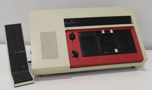 Vintage Motorola Dispatch Console &amp; Desk Microphone T1602CM TMN1004B
