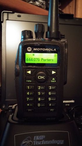 Motorola xpr6550 mototrbo uhf 403-470 w/ impres battery &amp; charger aah55qdh9la1an for sale