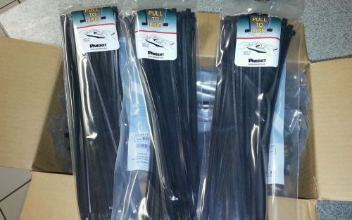 Panduit 14 1/2&#034; Cable Tie PLT4S-CO, 10 Packs of 100. 1000 pcs total