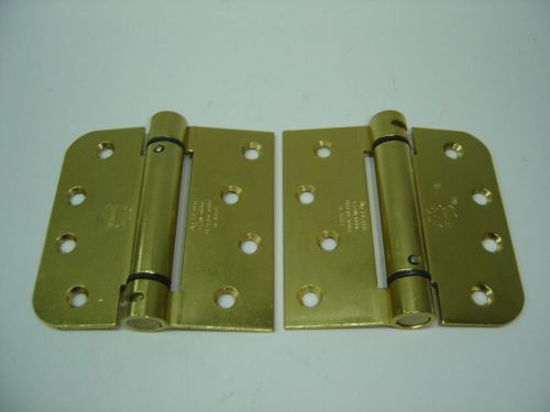 BOMMER R-4667 653 M.DOOR CLOSER BODY BRASS 4&#034; X 4&#034; HINGE 1 PAIR (2 HINGES ) NIB