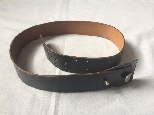 Jay Pee Black Leather Belt Duty Police Law Enforcement 42