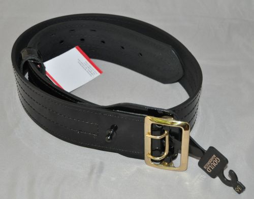 Gould &amp; Goodrich H59-36C4Rbr Lined Duty Belt 4 Row Stitched 36-Inch Hi-Gloss