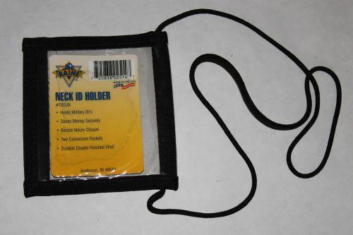 RAINE INC NECK ID HOLDER BLACK #025JN VELCRO CLOSURE