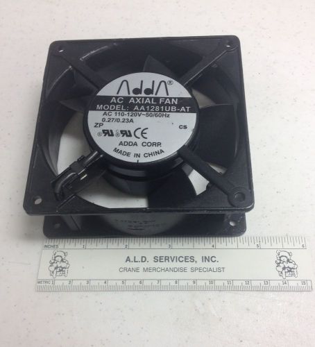 ADDA AC AXIAL FAN 110VAC Model # AA1281UB-AT 120mm x 120mm x 38mm