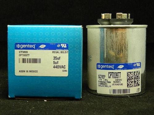 OEM TRANE GENTEQ DUAL RUN CAPACITOR 35 / 5 UF 440VAC CPT00977 97F9899 35/5 C9