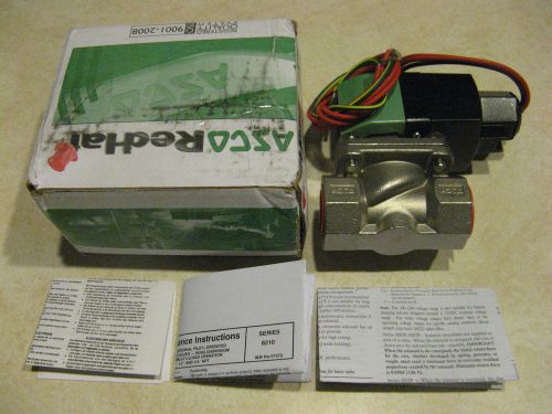 Asco Red-Hat Solenoid SS 8210P088 3/4&#034; 24-99 Volt 2 Way NC NIB