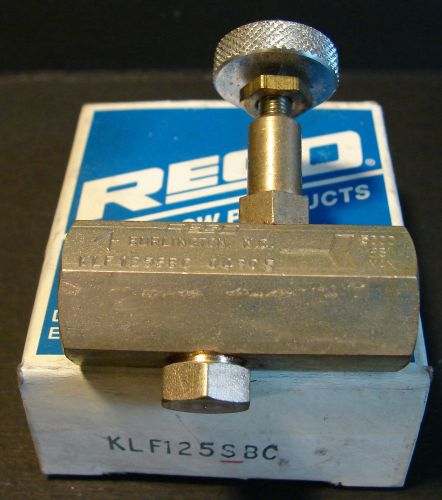 Rego klf125sbc 04b05 hydraulic / pneumatic flow control valve 1/8&#034; npt-female for sale