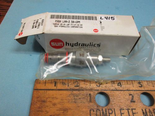 NEW Sun Hydraulics FXBA-XAN Hydraulic Cartridge Valve FXBA XAN