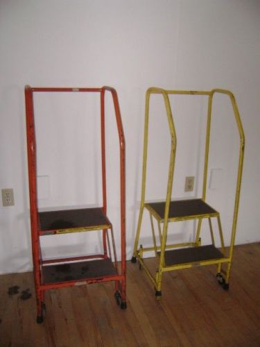 STEEL ROLLING STAIR LADDER 2 STEP