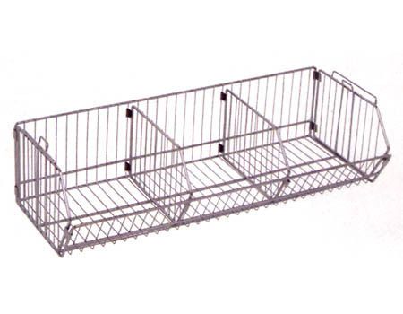 Modular Stacking Wire Bin - 20&#034; D x 36&#034; W x 9&#034; H