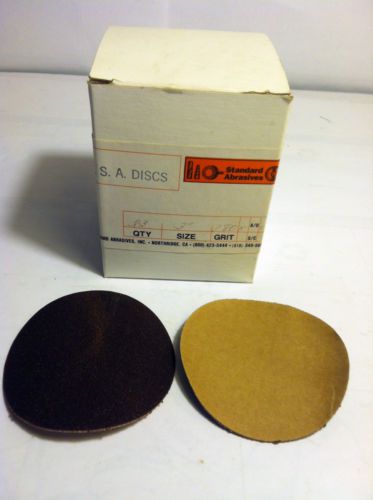 STANDARD ABRASIVES, 3&#034; DIA X 180 GRIT PSA SANDING DISCS