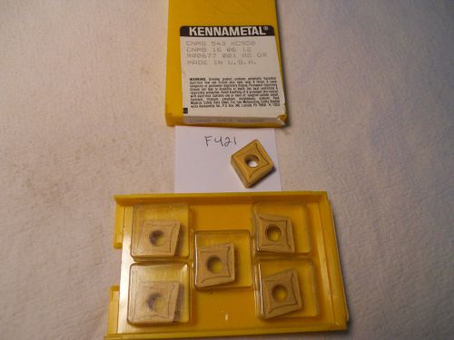 10 NEW KENNAMETAL CNMG 543 CARBIDE INSERTS. GRADE: KC950. USA MADE  {F421}