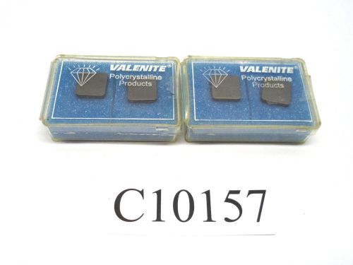 (4) NEW VALENITE POLYCRYSTALLINE CARBIDE INSERTS SNGN424T VC733 LOT C10157