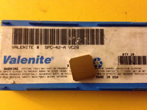 Valenite carbide inserts (qty10) spc-42-a vc28 for sale