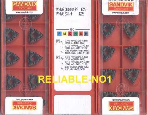 SHIPPING IS FREE     SANDVIK    WNMG 060404-PF   4225    30pcs