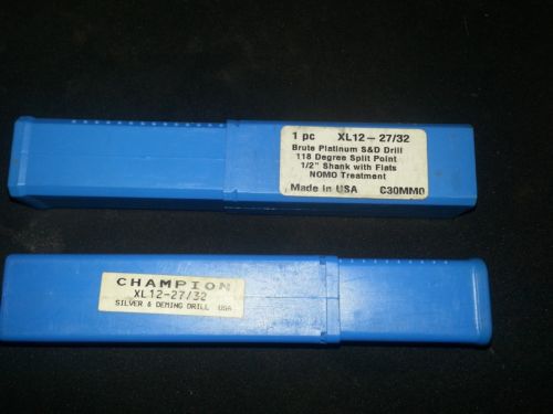 Champion XL12-27/32 Brute Platinum 27/32&#034; Heavey Duty S&amp;D Drill